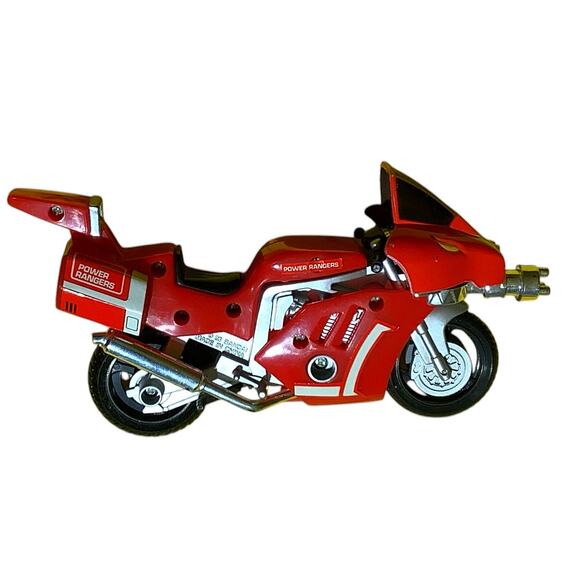 Bandai 1993 MMPR Power Ranger Dino Cycle, Red Vehicle Zord System Tyrannosaurus. - Picture 2 of 6